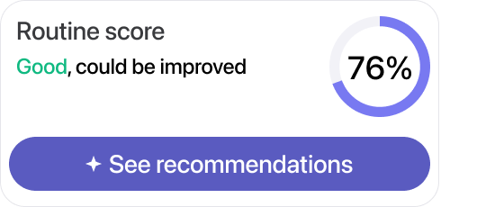 AI rules and strategy — routine score and recommendations