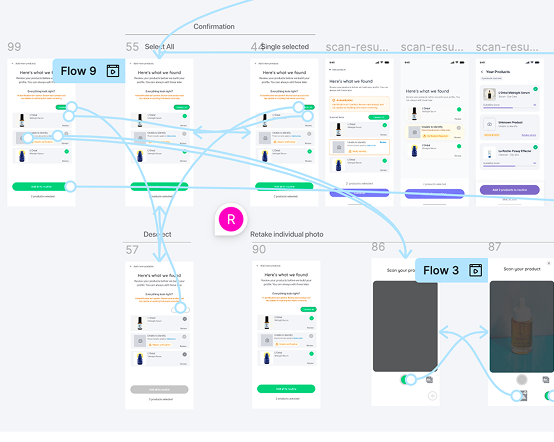 0-1 onboarding — Figma screen flow map